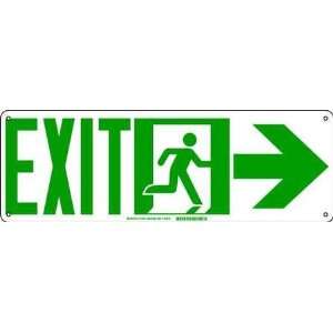 BRADY 114675 Exit Sign,Glow In The Dark  Industrial 