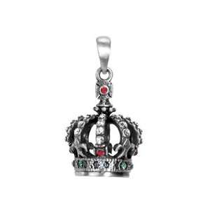 Fleur Crown Pendant   Collectible Medallion Necklace Accessory Jewelry