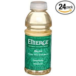 Cott Beverages Emerge Relax, Green Tea With Berry, 20 Ounce Bottle 