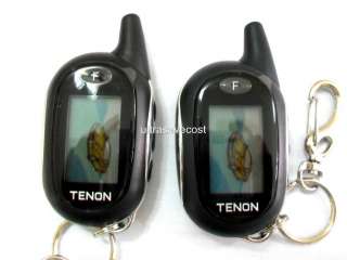 Tenon 2 Way LCD Car Alarm Remote Engine Start Sys. NIB  