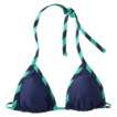 Xhilaration® Juniors 2 Piece Bikini Swimsuit   Navy/Green Stripe