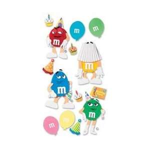  M&M Candy Birthday Party Dimensional Scrapbook Stickers 