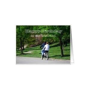  Tandem Bicycle Happy Birthday Husband Card Health 