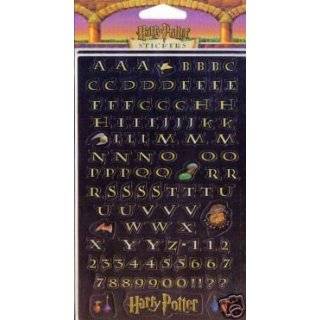 Harry Potter Font Alphabet Letter & Number Stickers