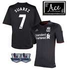 LIVERPOOL AWAY 2011/12 SUAREZ 7 SHIRT MEDIUM / 11/12