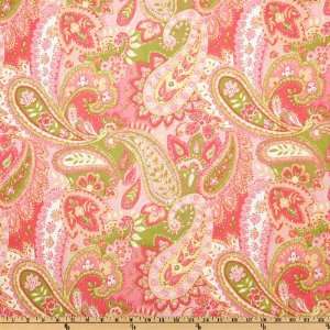  54 Wide P Kaufmann Gypsy Paisley Watermelon Fabric By 