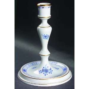  Herend Blue Garden (Wb) Tall Candlestick, Fine China 