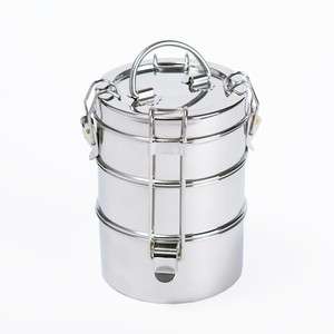TO GO WARE Stainless Steel Lunch Box Tiffin Bento 3 tier eco lunchbox 