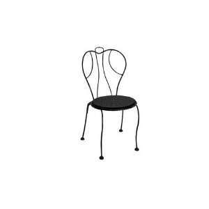   Side Stackable Patio Dining Chair Hickory 