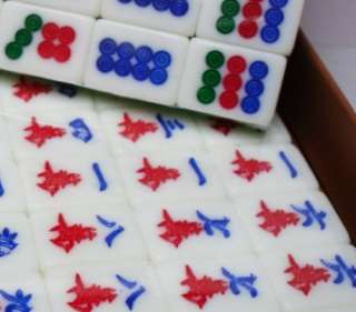 Solid Chinese Mini Mahjong Mah Jong Travel Case   NEW  