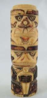   Ox Bone Hollowed Totem Pole Container King Kong Ape Gorilla  