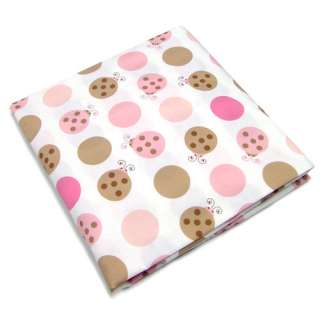 Pink & Brown LadyBug Baby 4 Piece Crib Bedding Set BNIP  