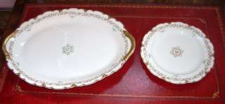   Haviland Limoges Floral Design Serving Platter and Matching Plate