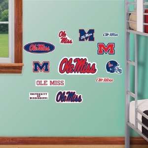  Ole Miss Rebels Team Logo Assortment Fathead NIB 