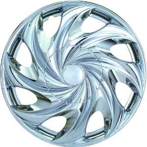    15C 15 Chrome ABS Plastic Wheel Cover Replica Hubcaps, (Pack of 4