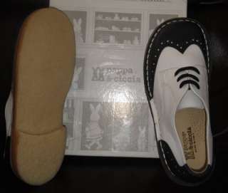 NIB*PAPPA & CICCIA*BOYS DRESS* SADDLE SHOES*ITALY 29*12  