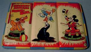 Old Large Tin Litho MICKEY MOUSE PAINT BOX  
