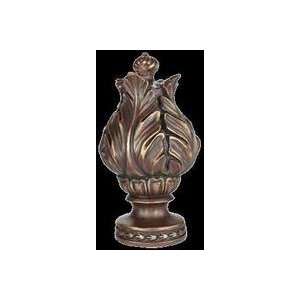    Elizabethan finial for 2 1/4 inch wood curtain rods