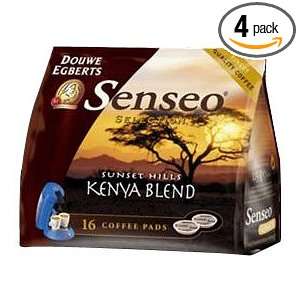 Senseo Kenya Blend Coffee, 16 Count Pods (Pack of 4)  