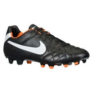 Nike Tiempo Legend IV FG   Mens   Soccer   Shoes   Black/Total Orange 