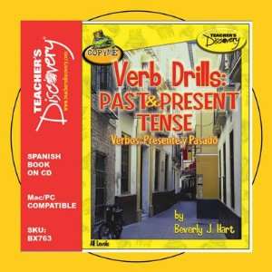  VERB DRILLS PAST & PRESENT COPYME SPANISH BOOK on CD 