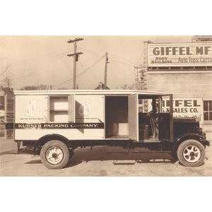  Vintage Art Kuhner Packing Company Truck   Giclee Fine Art 