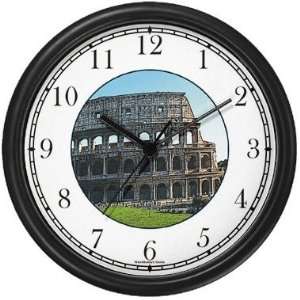  Colosseum Rome Italy   Famous Landmarks Wall Clock by 