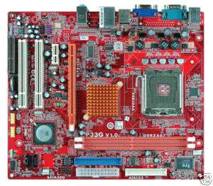 PC Chips P33G (v1.0) LGA 775 mATX MB, Refurbished  