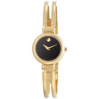 Movado Womens 606058 Harmony Gold Tone Bangle Bracelet Watch 
