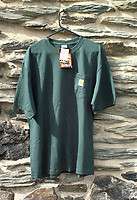 Carhartt Mens K87 Pocket/Logo Work Tee Shirt In Green  