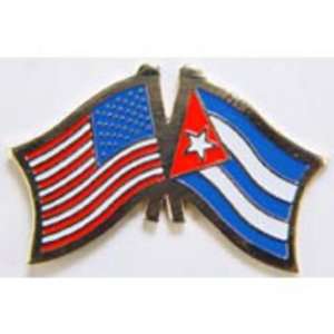  American & Cuba Flags Pin 1 Arts, Crafts & Sewing