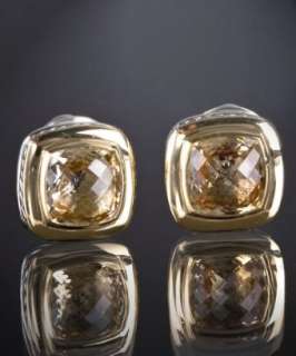 David Yurman champagne citrine Albion 11mm earrings   up to 