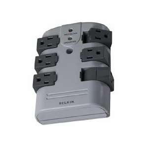   Protct.,Wall mount,6 Rotating Outlets,1080 Joules,Gray Electronics