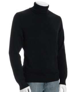 Harrison black cashmere turtleneck sweater  