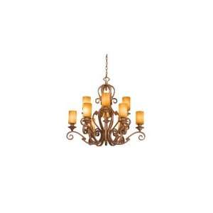 Kalco 4033BG 1209 Ibiza 12 Light Two Tier Chandelier in Bellagio with 