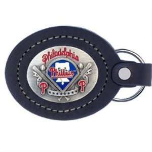   Philadelphia Phillies MLB Large Leather Key Chain