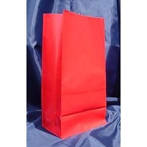  Paper Favor Treat Goody Luau Party Gift Bags   Red (12 