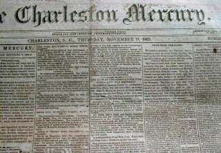 1863 Confederate Civil War newspaper BATTLE of GETTYSBURG Long 