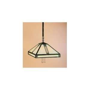   Ceiling Pendant in Satin Black with Almond Mica glass