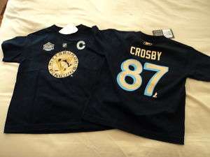 Reebok NHL Penguins Crosby Kids Jersey Shirt M (5 6)  