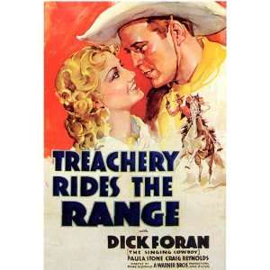  Treachery Rides the Range Poster Movie 27x40