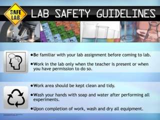   Lab Accidents, Sharp Instrument Safety, Lab Safety Behavior and