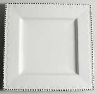 Baum Brothers ANTIQUE BEADS Square Dinner Plate 7310129  