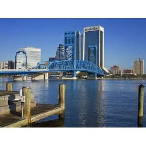Main Street Bridge and Skyline, Jacksonville, Florida, United States 