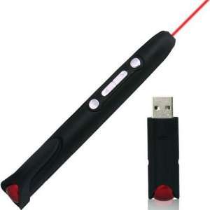 Wireless Presenter with Red Laser Pointers Pen USB Presentation Remote 