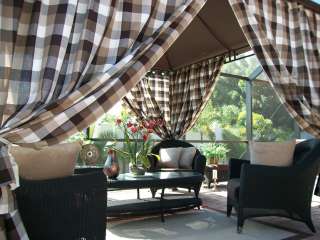 Patio Pizazz Outdoor Gazebo Drapes Curtains Furniture  