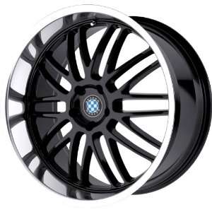   Mesh Gloss Black Wheel with Machined Lip (22x9.5/5x120mm) Automotive