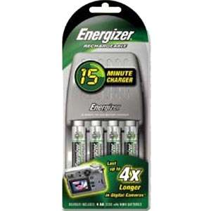 Energizer 15 Min Charger Fits AA / AAA NiMH Batteries  