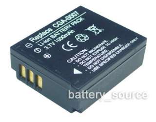 7V,1000mAh Battery For Panasonic Lumix DMC TZ1 Series  