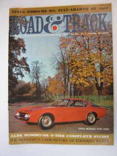ROAD & TRACK MAGAZINE 1965 MARCH ALFA ROMEO 158/9 FERRARI 195 GHIA 230 